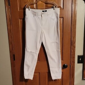 LuLaRoe White Distressed Jeans